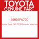 Genuine Toyota 89661FA730 Computer  engine con