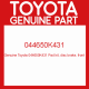 Genuine Toyota 044650K431 Pad kit, disc brake, front